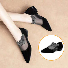 Load image into Gallery viewer, RHINESTONE STONE HOLLOW HEEL SHOES