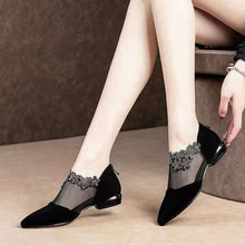 Load image into Gallery viewer, RHINESTONE STONE HOLLOW HEEL SHOES