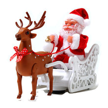 Load image into Gallery viewer, 🎅Electric Chimney Climbing Santa Claus Musical Toys🎄