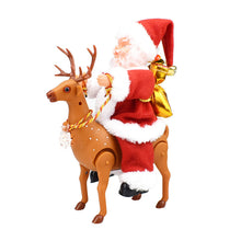 Load image into Gallery viewer, 🎅Electric Chimney Climbing Santa Claus Musical Toys🎄