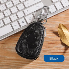 Load image into Gallery viewer, Genuine Leather Car Key Holder key Bag Keychain Wallet