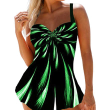 Load image into Gallery viewer, Psychedelic Print Padded  Swimdress