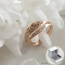 Load image into Gallery viewer, Unique Gold Lavender Ring