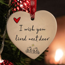 Load image into Gallery viewer, Ceramic Heart Hanging Ornament