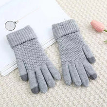 Load image into Gallery viewer, Jacquard Thick Touch Screen Gloves