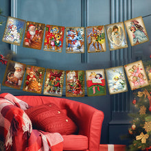 Load image into Gallery viewer, Vintage Style Christmas Banner