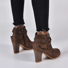 Load image into Gallery viewer, Women Round Toe Ankle Boots