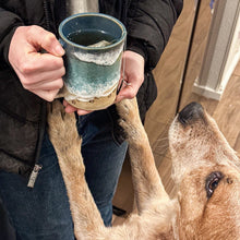 Load image into Gallery viewer, Paw Print Ocean Shoreline Mug