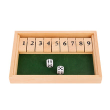 Load image into Gallery viewer, Shut The Box Game - Fun Table Math Game for Adults &amp; Kids