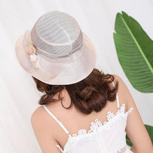 Load image into Gallery viewer, Womens Beach Sun Straw Hat