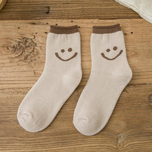 Load image into Gallery viewer, Lovely Smile Face Cotton Socks