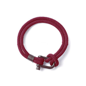 U-shaped Buckle Nylon Braided Bracelet