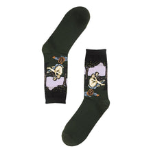 Load image into Gallery viewer, Classic Art Patterned Mid Socks