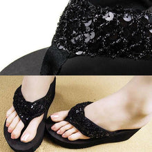 Load image into Gallery viewer, The Latest Summer Sequin Women&#39;s 2018 Non-slip Sandals Slipper Flip Flops for Indoor Outdoor