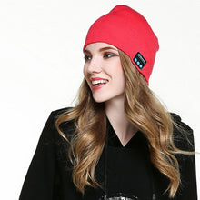 Load image into Gallery viewer, Warm knitted hat with 4.2 Bluetooth