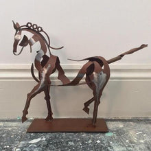 Load image into Gallery viewer, Handmade Adonis Metal Horse Sculpture