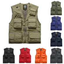 Load image into Gallery viewer, Outdoor Lightweight Mesh Fabric Vest with 16 Pockets