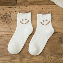 Load image into Gallery viewer, Lovely Smile Face Cotton Socks