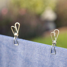 Load image into Gallery viewer, Stainless Steel Wire Clips for Clothes Drying