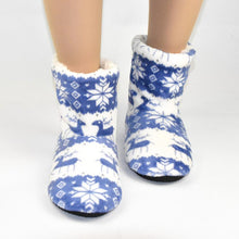 Load image into Gallery viewer, Christmas Fleece Indoor Boots