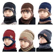 Load image into Gallery viewer, Warm Beanie Cap With Scarf