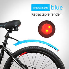 Load image into Gallery viewer, Bicycle Retractable Mudguard with Taillights