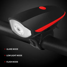 Load image into Gallery viewer, Bicycle USB Charging Horn Front Light