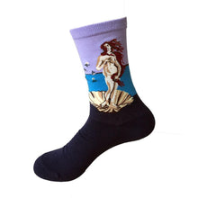 Load image into Gallery viewer, Classic Art Patterned Mid Socks