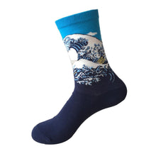 Load image into Gallery viewer, Classic Art Patterned Mid Socks