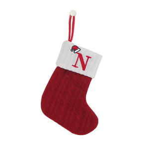 Christmas Letter Knit Stocking