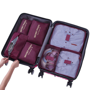 7 in 1 Foldable Travel Organizer Bag Set