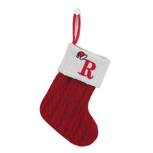 Christmas Letter Knit Stocking