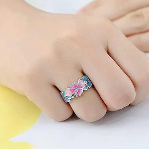 Fashion Flower Butterfly Ring