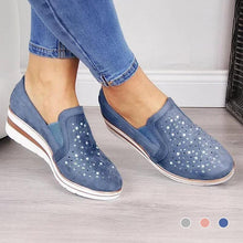 Load image into Gallery viewer, Women Shining Casual Slip-on Sneaker Shoes