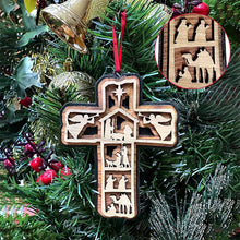 Load image into Gallery viewer, Cross Nativity Ornament