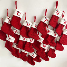 Load image into Gallery viewer, Christmas Letter Knit Stocking