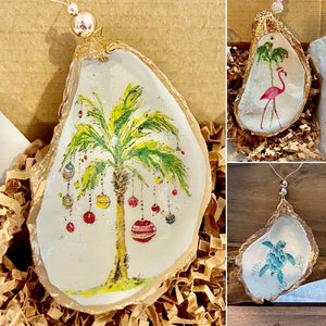 Oyster Shell Art Ornament