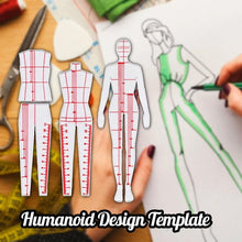 Load image into Gallery viewer, Humanoid Design Template (Set)