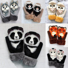 Load image into Gallery viewer, Cute Winter Animal Gloves