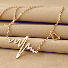 Load image into Gallery viewer, Heartbeat Love ECG Necklace