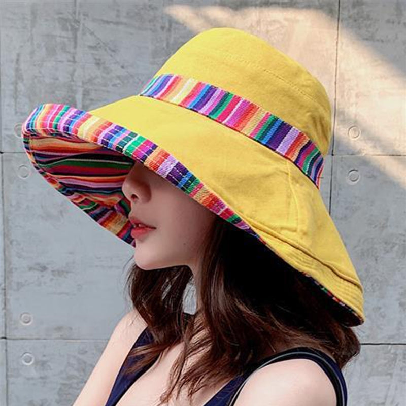 Wide Brim Cotton Summer Hat