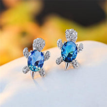 Load image into Gallery viewer, Turtle Zircon Earrings