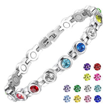 Load image into Gallery viewer, Titanium steel rhinestone bracelet