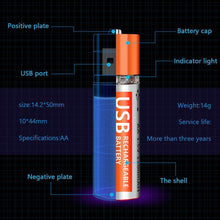 Load image into Gallery viewer, Rechargeable Batteries Usb Port Lithium