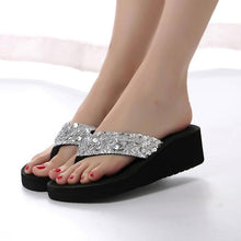 Load image into Gallery viewer, The Latest Summer Sequin Women&#39;s 2018 Non-slip Sandals Slipper Flip Flops for Indoor Outdoor