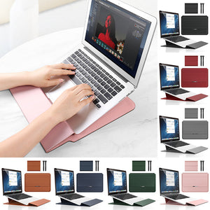 💻New Year Sale - 50% OFF💻Laptop Sleeve Case Leather Case with Adjustable Stand