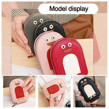 Load image into Gallery viewer, Cute Penguins PU Credit Card Coin Wallet