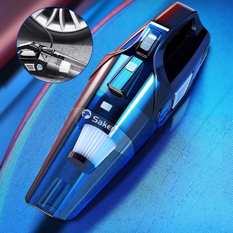 4-in-1 Portable Car Vacuum Cleaner, with LCD Display