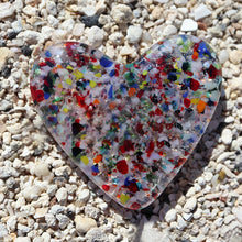 Load image into Gallery viewer, Colorful Glass Pocket Heart