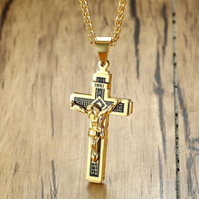 Load image into Gallery viewer, Jesus Cross Necklace